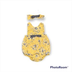 Piper & Posie romper with hheadband